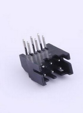 A2211WR-2X03P 线对板针座 间距:2mm 2x3P 黑色 弯插,P=2mm