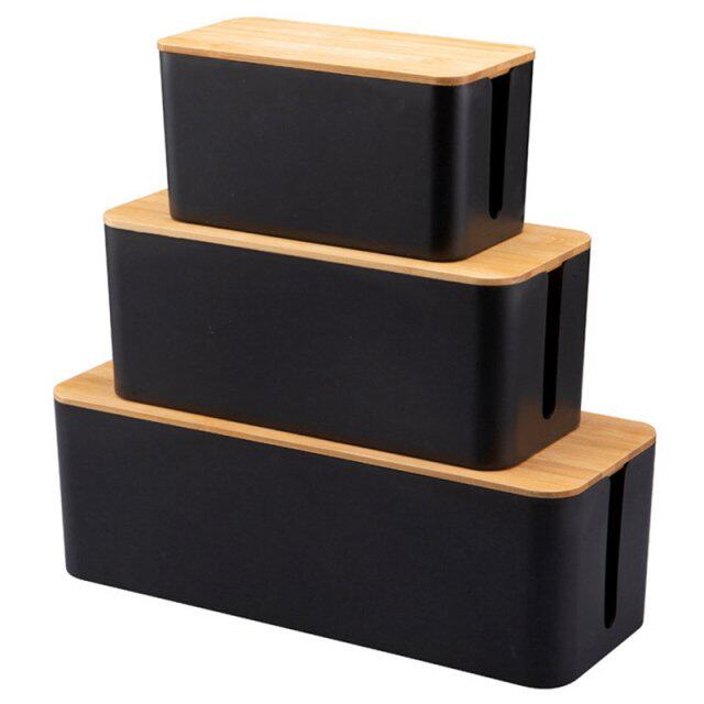 3 pcs cable storage box small large oversized cable storage
