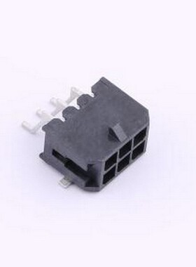 HC-MX3.0-2*3AWT-05 线对板针座 2x3P 间距:3mm 卧贴 黑色 SMD,P=