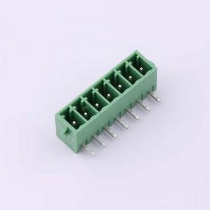 DB2ERG-3.5-7P-GN 插拔式接线端子 DB2ERG-3.5-7P-GN 弯插,P=3.5m
