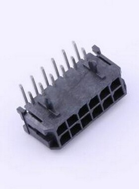 430451201 线对板针座 2x6P 间距:3mm 弯插 系列:Micro-Fit(MX 3.