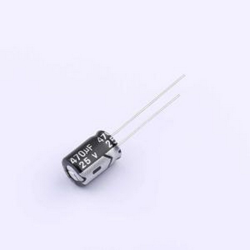 DGA025M477G123S1AA 直插铝电解电容 470uF ±20% 25V 插件,D8xL1