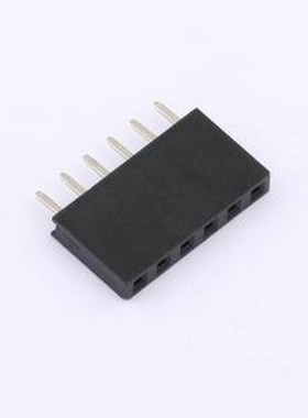 IPCP254F06PB08V 排母 1x6P 间距:2.54mm 直插 插件,P=2.54mm