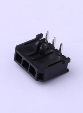 X3025WR-03-9TSN 线对板针座 1x3P 间距:3mm 弯插 弯插,P=3mm