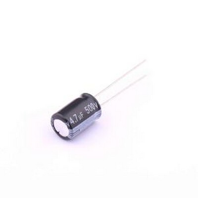 ERK2HM4R7F12OT 直插铝电解电容 4.7uF ±20% 500V 插件,D8xL12mm