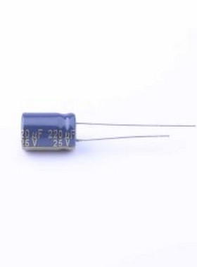 EEUFC1E221 直插铝电解电容 220uF ±20% 25V 插件,D8xL11.5mm