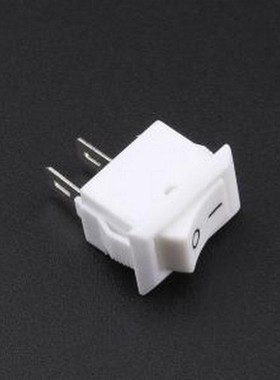 KCD11-2P-W 船型开关 10.5*15mm 两脚两档跷板开关 白色 插件