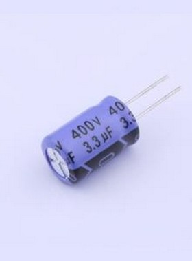 KM3R3E4000812PE6-C10 直插铝电解电容 3.3uF ±20% 400V 插件,D8