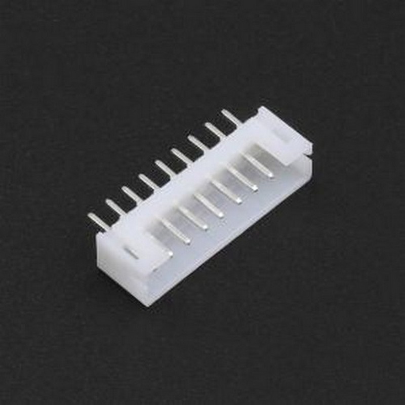 XD-PH-9A-G 线对板针座 1x9P 间距:2mm 直插 系列:PH 白色 插件,P