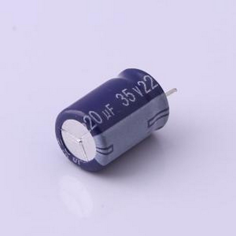 ERE1VM221F12C35T 直插铝电解电容 220uF ±20% 35V 插件,D8xL12m