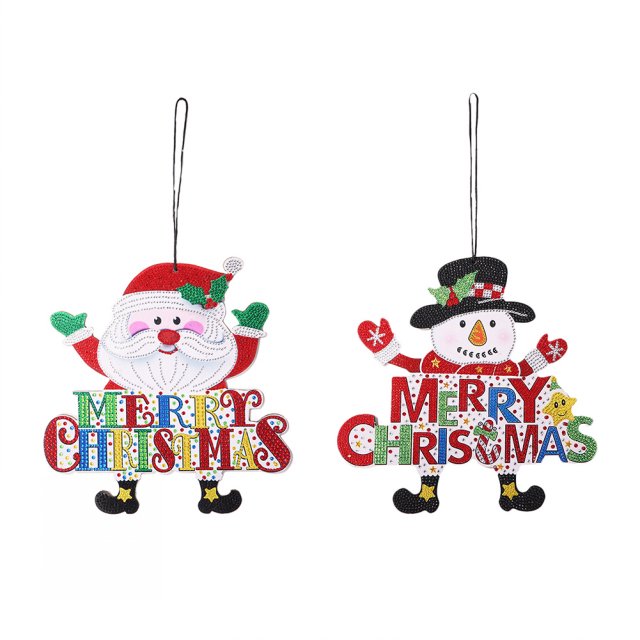 5d diy diamond painting christmas hanging ornament cardboard