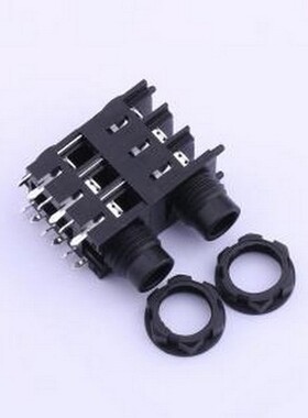 PJ-625DK 音频连接器(耳机) 6.35mm耳机座 三件套 插件