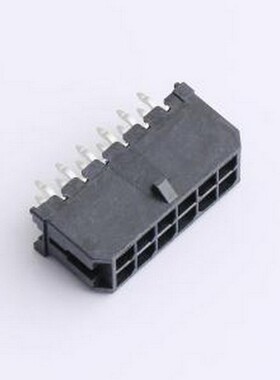 430451214 线对板针座 2x6P 间距:3mm 直插 系列:Micro-Fit(MX 3.