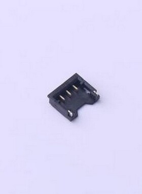M1201RS-03-BK 线对板针座 1x3P 间距:1.2mm 卧贴 黑色 SMD,P=1.2