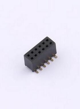 B127US-WS06P 排母 1.27FH H4.3 2x6Pin SMT U型PC4.8 PB4.6 6T S