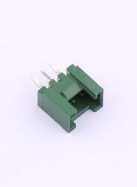 HC-HY-3A-V-K-10 线对板针座 1x3P 间距:2mm 直插 绿色 插件,P=2m