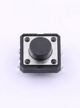 TS126CJ 250gf 009 轻触开关 12*12*6mm 立插 轻触开关 插件-4P,1