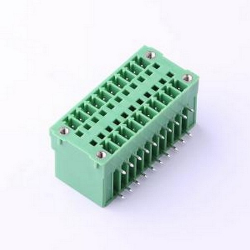 KF2EDGRHM-3.81-2*10P 插拔式接线端子 螺丝固定 3.81mm 弯插,P=3