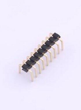 X4611WR-09IU-C40D50-E12F12 排针 1x9P 间距:2mm 方针 弯插,P=2m