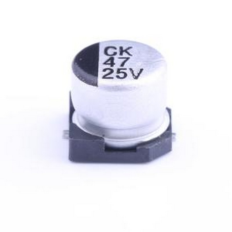 CK1E470M-CRE54 贴片型铝电解电容 47uF ±20% 25V SMD,D6.3xL5.4