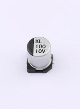 KL1A101M0607 贴片型铝电解电容 100uF ±20% 10V SMD,6.3x7.7mm