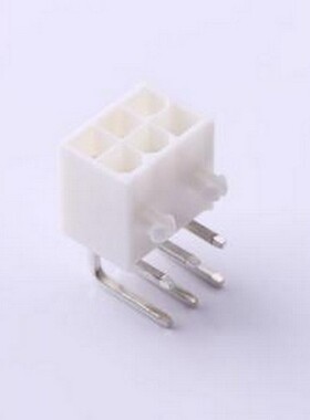 C4255WR-F-2X03PV0 线对板针座 2x3P 间距:4.2mm 弯插 白色 弯插,