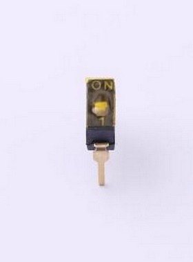 DSIC01THGET 拨码开关 2.54mm 1位插件平柄贴膜拨码开关 插件