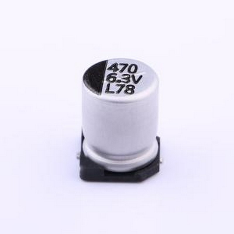 LV471M6R3F105ETR 贴片型铝电解电容 470uF ±20% 6.3V SMD,D8xL1