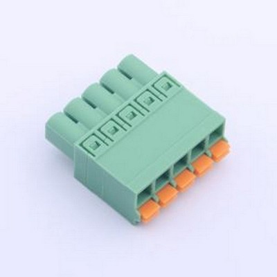 KF2EDGKN-5.0-5P 插拔式接线端子 5mm 1x5P 排数:1 每排P数:5 P=5