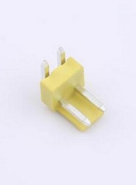 WF-1B396A2P-Y 线对板针座 间距2.0mm 弯插 黄色 1x2P 弯插,P=3.9