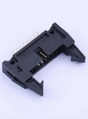 X9555WV-2x08A-PTV01 IDC刺破式连接器(牛角/简牛) PBT料,黑色,长