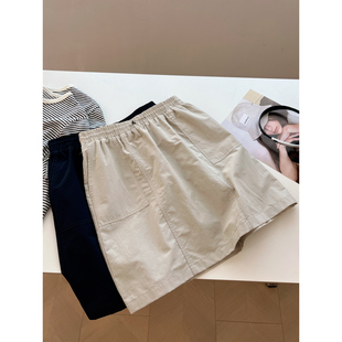 韓版 小個子短款 工裝 風a字裙學生減齡夏 復(fù)古高腰半身裙女2025新款