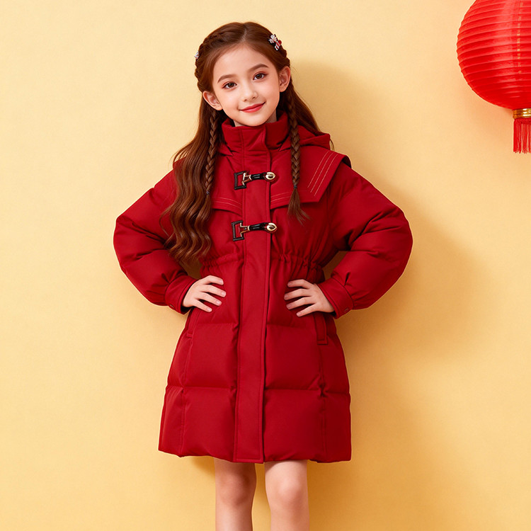 羽绒女童冬季棉服2025冬装洋气
