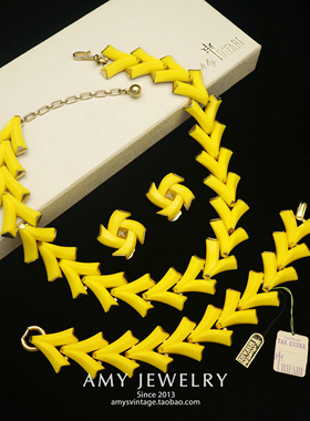 TRIFARI经典耳夹手链项链套装海报款带原盒| Amy Vintage古董首饰