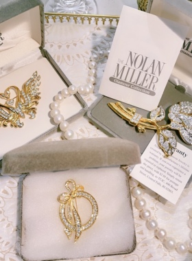 Nolan Miller满钻中古艺术胸针合集 | Amy Vintage西洋古董首饰