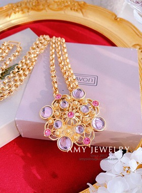 Barrera古董首饰项链带原盒