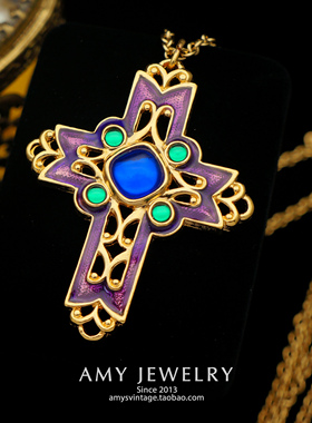 Avon雅芳十字架项链书本款