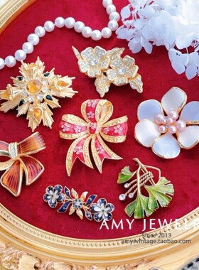 Joan Rivers 经典珐琅胸针合集｜Amy Vintage西洋古董首饰