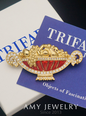 TRIFARI翠法丽胸针限量版有年份