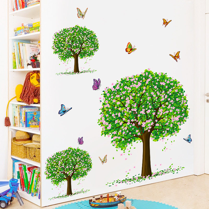 小清新ins绿植温馨客厅背景墙壁贴画墙上补丁遮丑装饰墙贴画贴纸,家装主材,自贴墙纸/自粘墙纸,淘宝优惠券,粉丝福利购,淘宝优惠卷