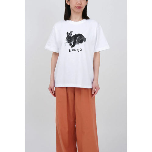 夏季日系可爱兔子纯棉短袖T恤女