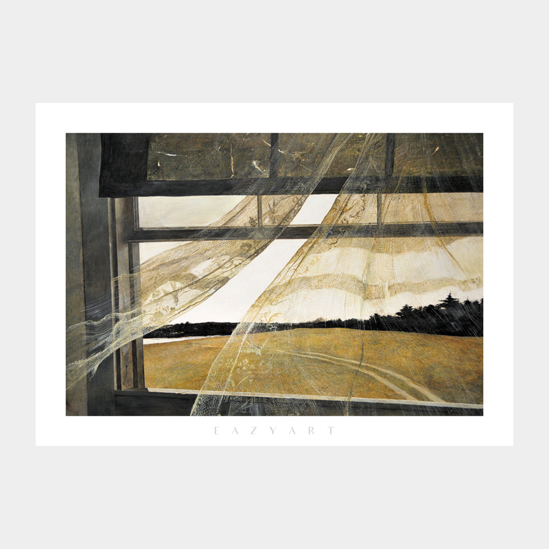 风吹窗户出租房卧室布置挂毯