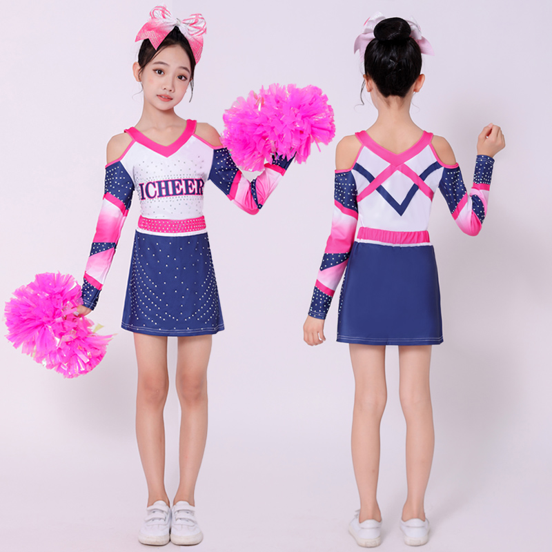 儿童花球啦啦操拉拉队比赛演出服中小学生健身操竞技运动会体操服
