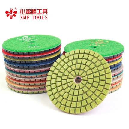 小蜜蜂工具金刚石软磨片 石材大理石花岗岩金刚石水磨片抛光片