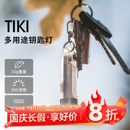 奈特科尔C口直充迷你钥匙灯应急