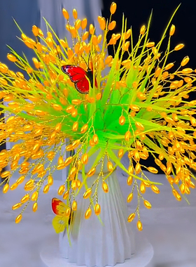 稻穗金玉满堂DIY手工材料包自己做桌面摆件礼装饰品大麦含花瓶