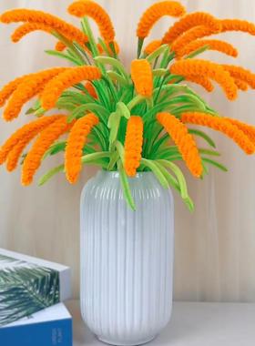 稻穗创意diy扭扭棒手工钩织自己做单花束永生花摆放礼物大麦麦穗