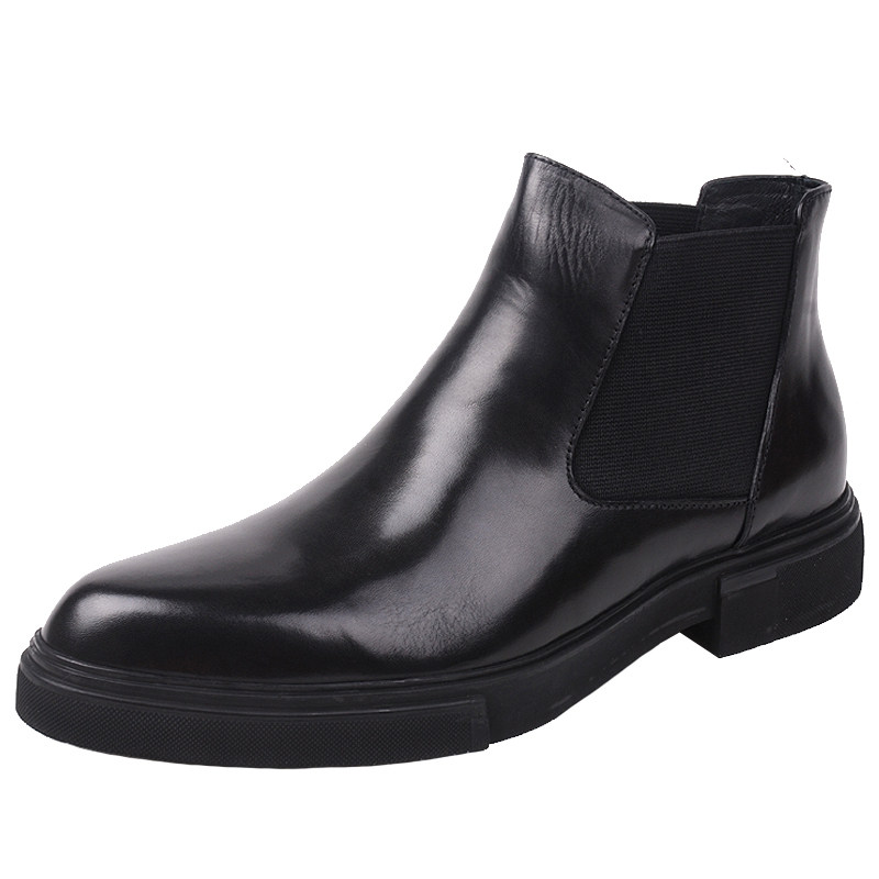 CHELSEA MENS BOOTS ENGLAND POINTED BUSINESS CASUAL HIGH-TOP SHOES MENS LEATHER SLEEVE BOOTS MARTIN BOOTS TIDE BOOTS