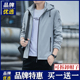 品牌优选外套男士 上衣夹克 男装 秋冬连帽防风加绒运动2025新款 韩版