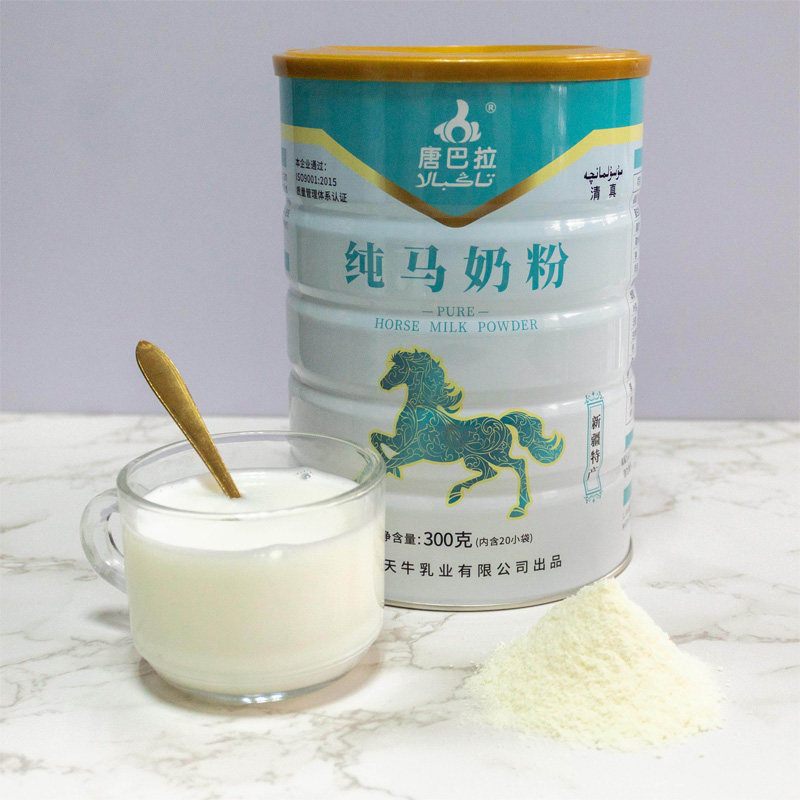 唐巴拉马奶粉 新疆纯马奶粉 无蔗糖全家营养马乳粉300g礼盒罐装